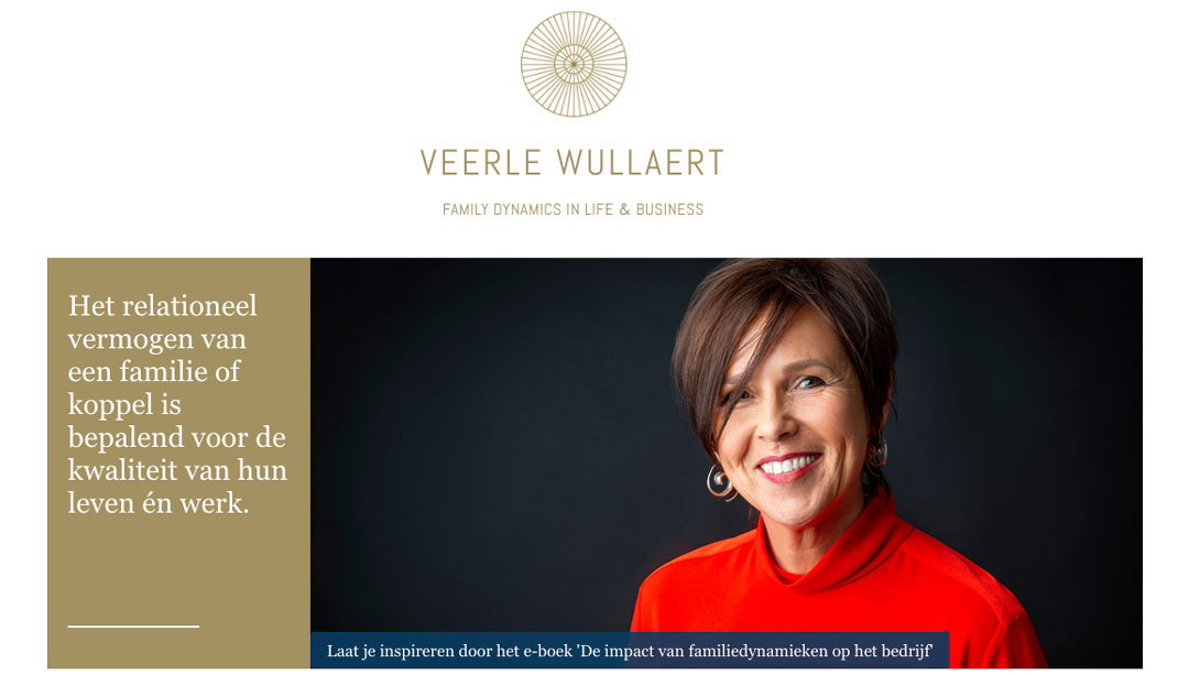 Brand Story Website voor Veerle Wullaert